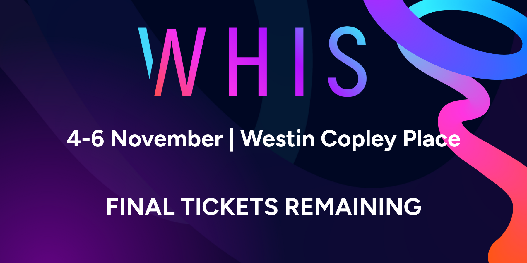 WHIS Last Chance to Book